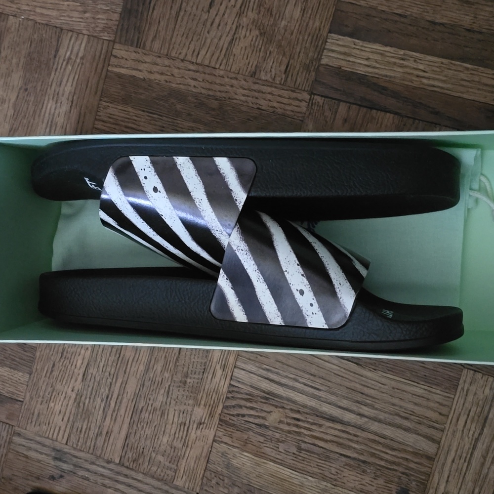 Off White Slide Sandal